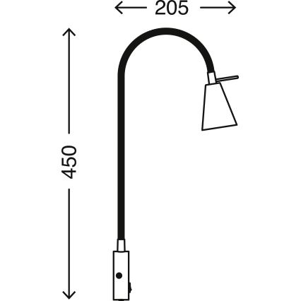 Briloner 2082-012 - Aplique LED COMFORT LIGHT 1xGU10/5W/230V cromo mate