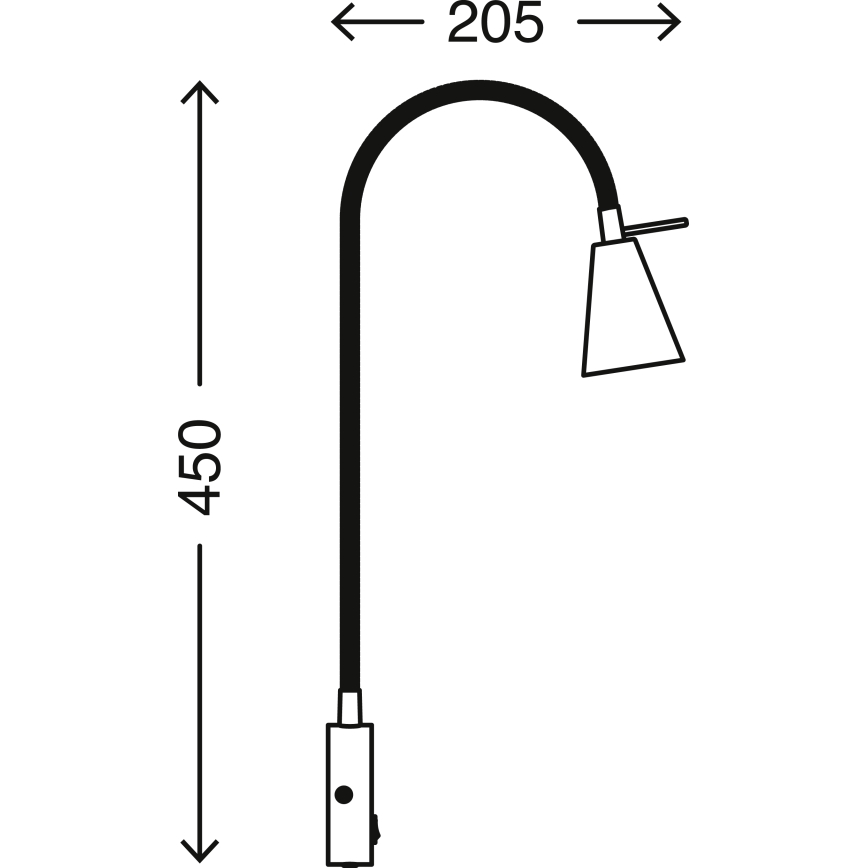 Briloner 2082-012 - Aplique LED COMFORT LIGHT 1xGU10/5W/230V cromo mate