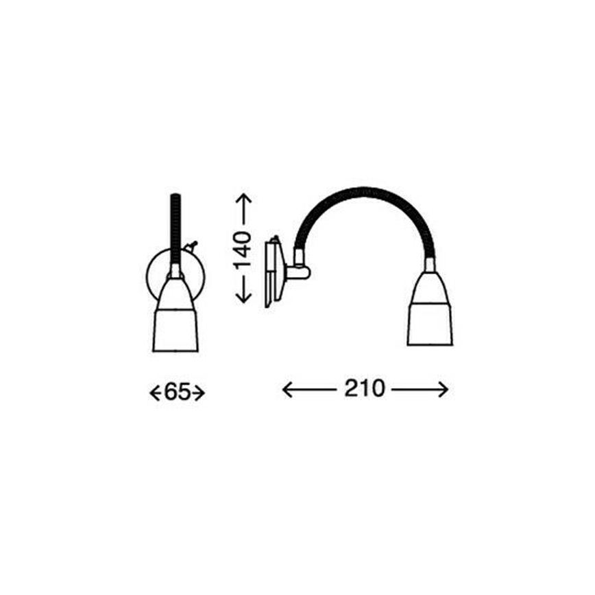 Briloner 2097-018 - Iluminación LED para espejos SPLASH 1xG9/2,5W/230V