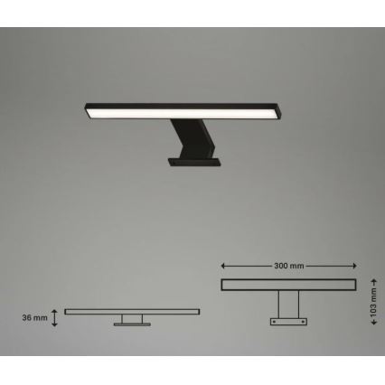 Briloner 2104-015 - Iluminación LED para espejos de baño DUN LED/5W/230V 30 cm IP44