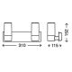 Briloner 2227-028 - Aplique LED de baño SPLASH 2xLED/4W/230V IP44