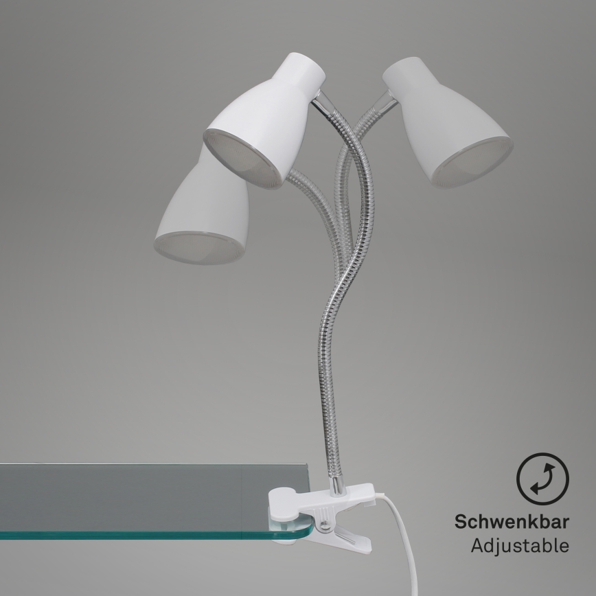 Briloner 2615-016P - Lámpara LED con pinza GRIP LED/2,5W/230V blanco
