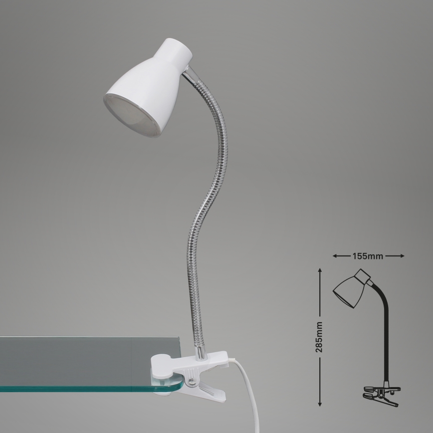 Briloner 2615-016P - Lámpara LED con pinza GRIP LED/2,5W/230V blanco