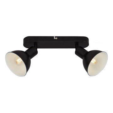 Briloner 2674-025 - Foco RETRO 2xE14/25W/230V negro