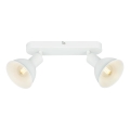 Briloner 2674-026 - Foco RETRO 2xE14/25W/230V blanco