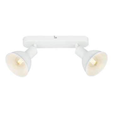 Briloner 2674-026 - Foco RETRO 2xE14/25W/230V blanco
