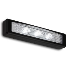 Briloner 2689-035 - Luminaria LED de orientación táctil LERO LED/0,18W/3xAAA negro