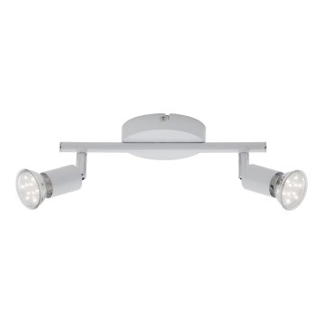 Briloner 2767-026 - Foco LED 2xGU10/6W/230V blanco