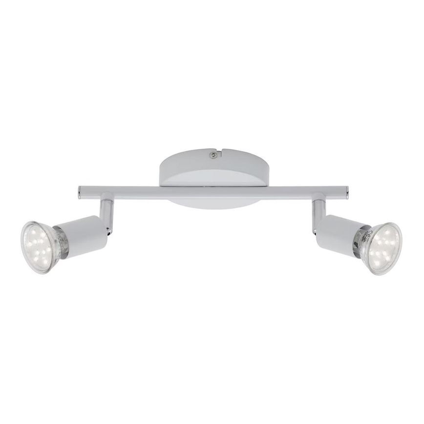 Briloner 2767-026 - Foco LED 2xGU10/6W/230V blanco