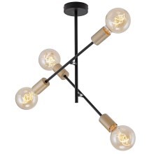 Briloner 2856-045 - Lámpara de araña colgante NATURE 4xE27/60W/230V