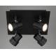 Briloner 2861-045 - Foco LED SPOT 4xGU10/5W/230V negro