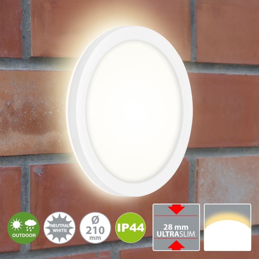Briloner 3008-016 - Plafón LED LED/8W/230V diá. 21 cm blanco IP44