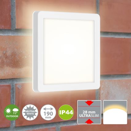 Briloner 3010-016 - Plafón LED LED/8W/230V 19x19 cm blanco IP44