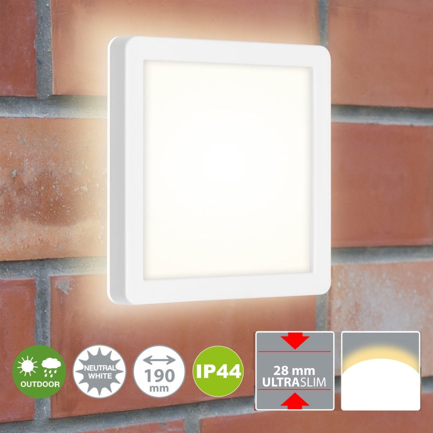 Briloner 3010-016 - Plafón LED LED/8W/230V 19x19 cm blanco IP44
