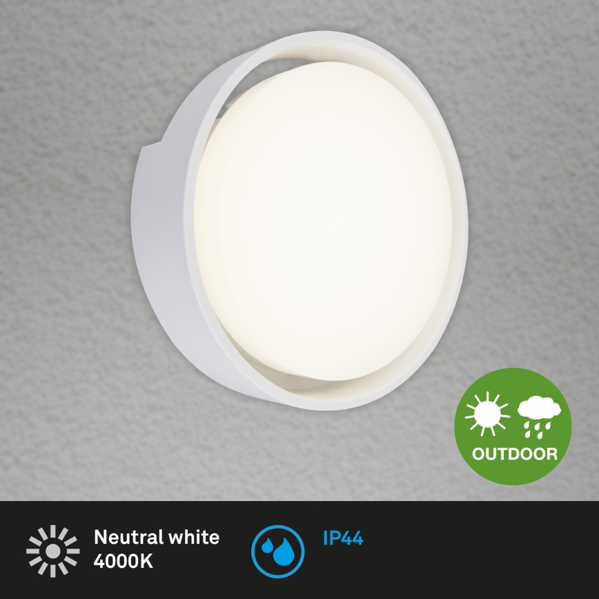 Briloner 3019-016 - Aplique LED para exterior GENUA LED/18W/230V IP44 blanco