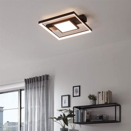 Briloner 3028-015 - Plafón LED regulable FRAME LED/38W/230V