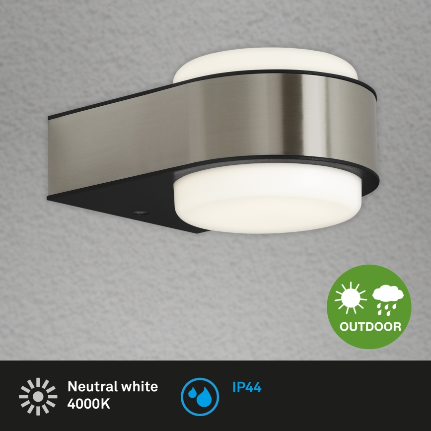 Briloner 3035-012- Aplique LED para exterior HANAU LED/6,5W/230V IP44 cromo mate