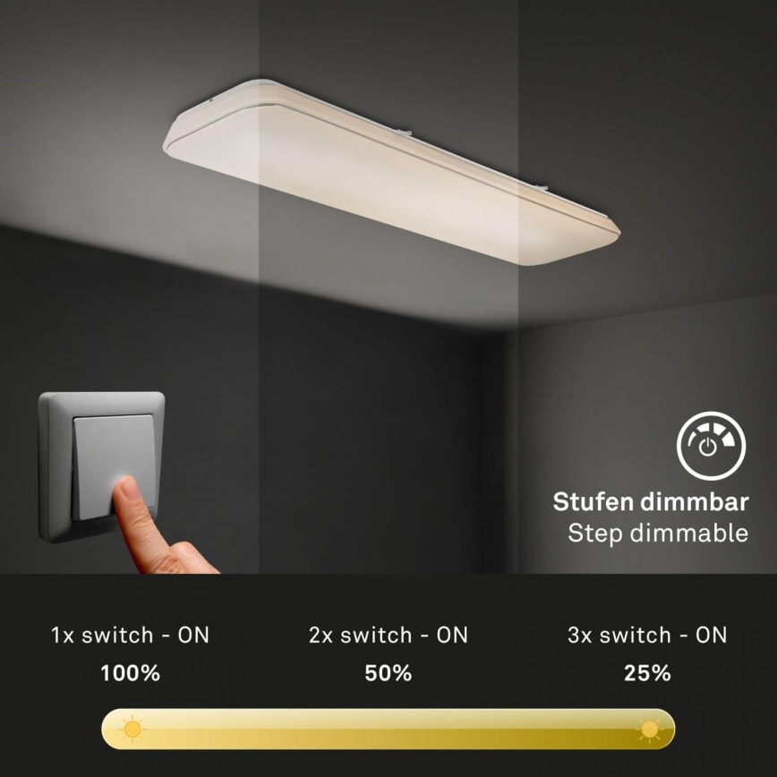 Briloner 3042-016 - Plafón LED regulable RUPA LED/48W/230V