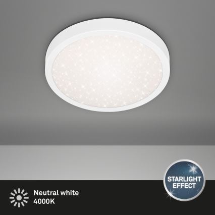 Briloner 3048-016 - Plafón LED RUNA LED/18W/230V blanco