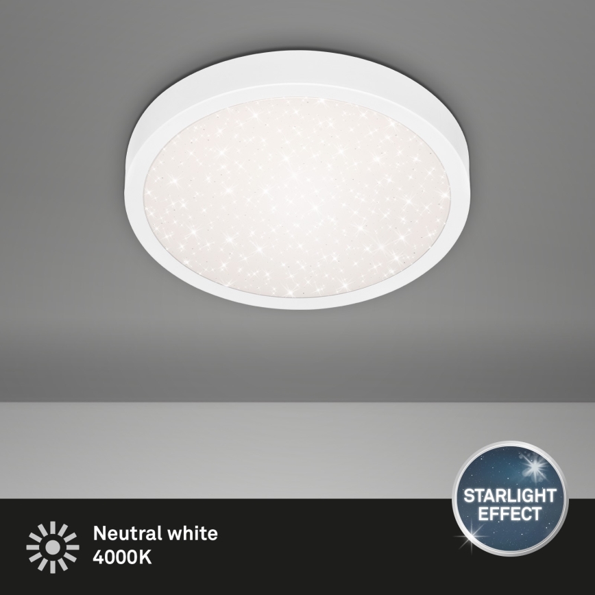 Briloner 3048-016 - Plafón LED RUNA LED/18W/230V blanco
