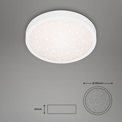 Briloner 3048-016 - Plafón LED RUNA LED/18W/230V blanco