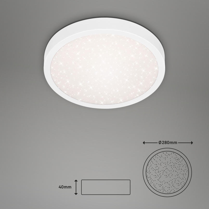 Briloner 3048-016 - Plafón LED RUNA LED/18W/230V blanco