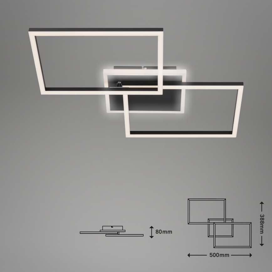 Briloner 3049-015 - Plafón LED regulable FRAME LED/40W/230V + control remoto