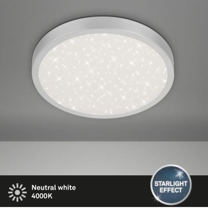 Briloner 3071-014 - Plafón LED RUNA LED/24W/230V plata