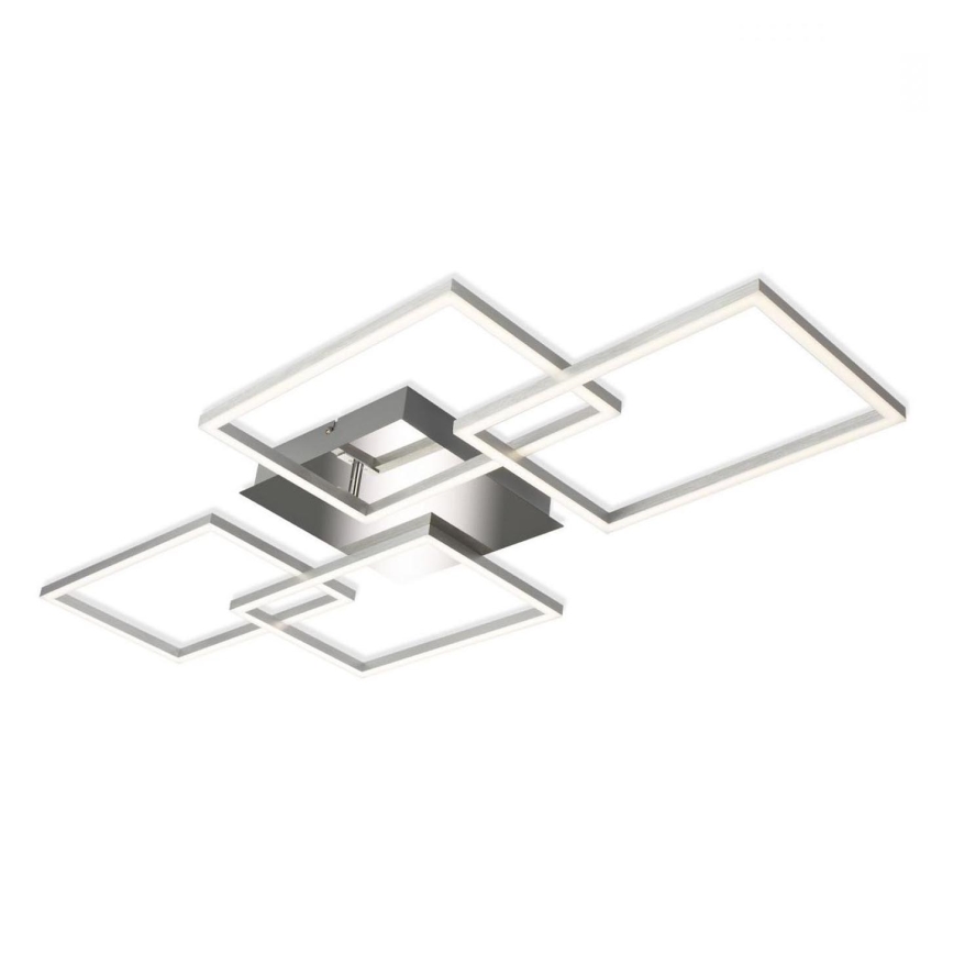 Briloner 3091-018 - Plafón LED regulable FRAME LED/30W/230V cromo brillante