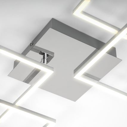Briloner 3091-018 - Plafón LED regulable FRAME LED/30W/230V cromo brillante