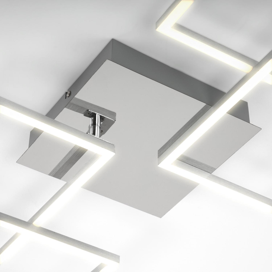 Briloner 3091-018 - Plafón LED regulable FRAME LED/30W/230V cromo brillante
