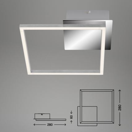 Briloner 3105-018 - Plafón LED regulable FRAMES LED/9,7W/230V
