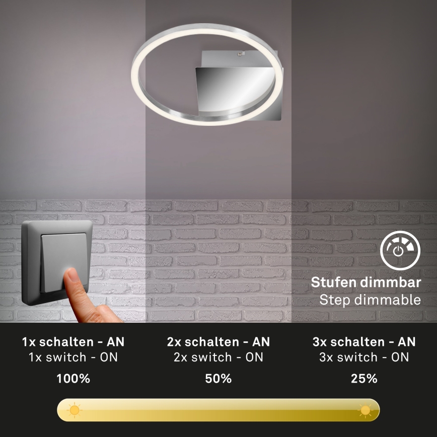 Briloner 3106-018 - Plafón LED regulable FRAMES LED/7,5W/230V