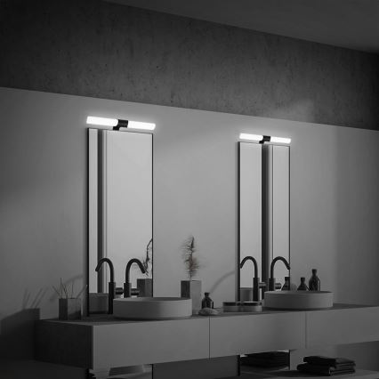 Briloner 3113-115 - Iluminación LED para espejos de baño LED/12W/230V IP44 47 cm negro