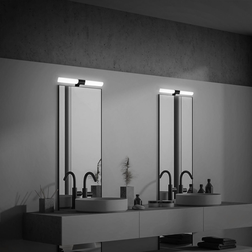 Briloner 3113-115 - Iluminación LED para espejos de baño LED/12W/230V IP44 47 cm negro