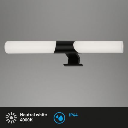 Briloner 3113-115 - Iluminación LED para espejos de baño LED/12W/230V IP44 47 cm negro