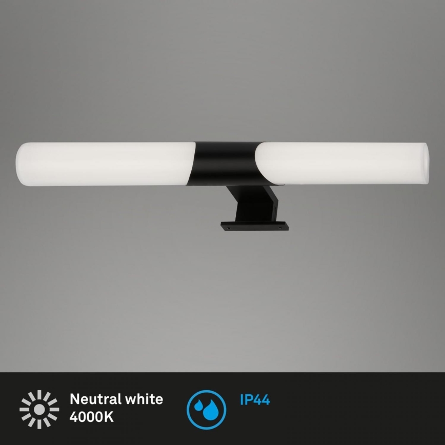 Briloner 3113-115 - Iluminación LED para espejos de baño LED/12W/230V IP44 47 cm negro