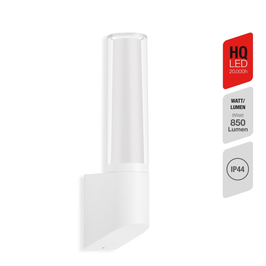 Briloner 311306TF - Aplique LED para exterior LED/8W/230V 4000K IP44 blanco