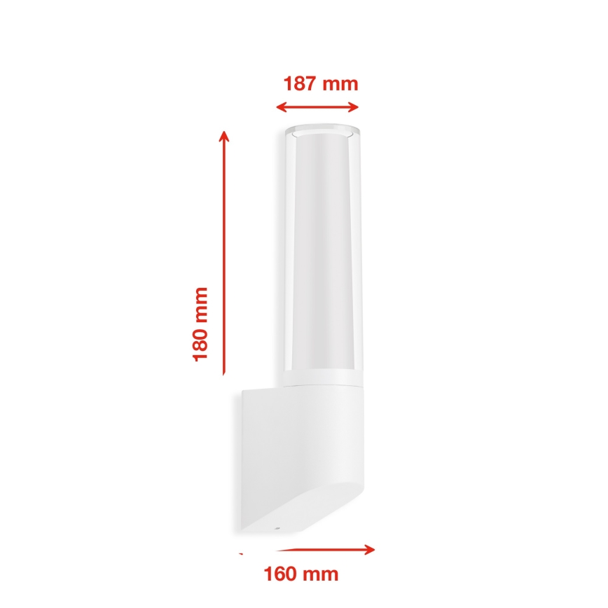 Briloner 311306TF - Aplique LED para exterior LED/8W/230V 4000K IP44 blanco