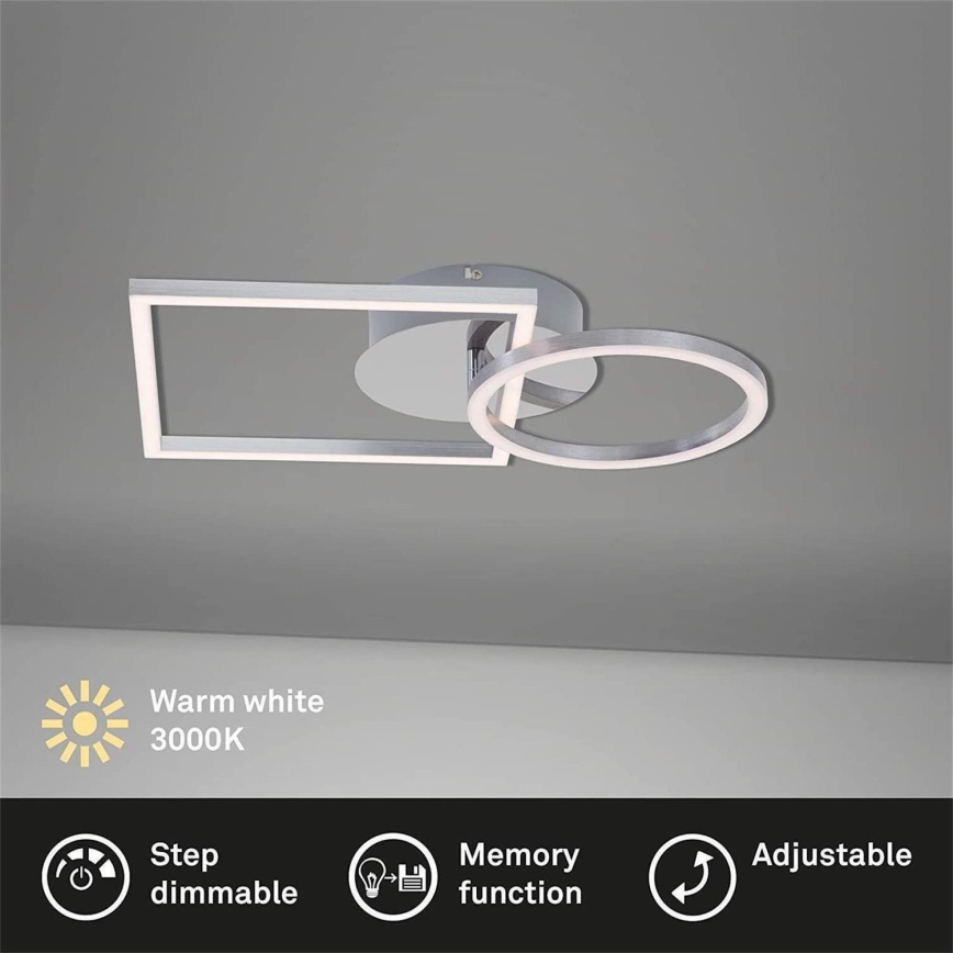 Briloner 3114-018 - Plafón LED regulable FRAME LED/19,6W/230V 3000K