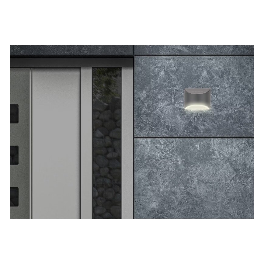 Briloner 3133015 - Aplique LED solar LED/2W/3,7V IP44 3000K