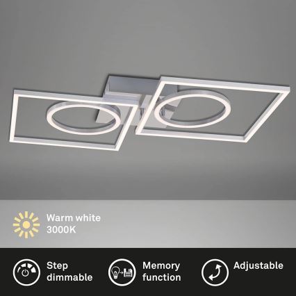 Briloner 3135-018 - Plafón LED regulable FRAME LED/43,8W/230V 3000K