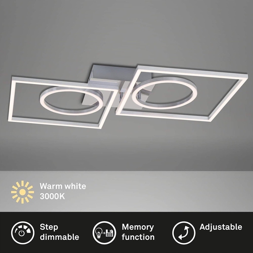 Briloner 3135-018 - Plafón LED regulable FRAME LED/43,8W/230V 3000K