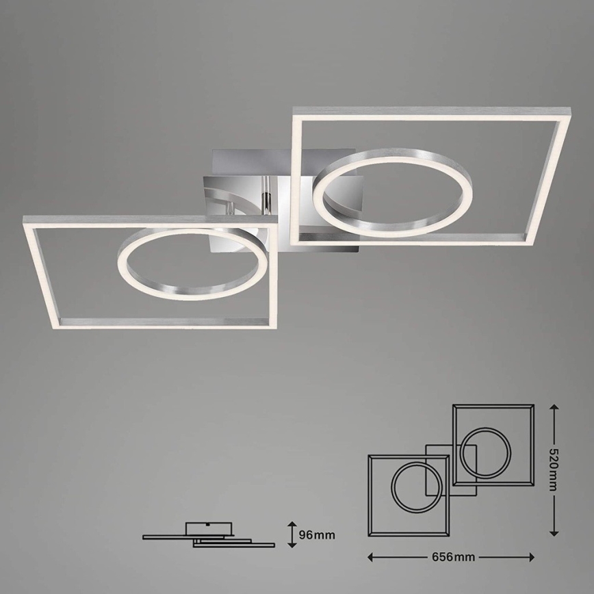 Briloner 3135-018 - Plafón LED regulable FRAME LED/43,8W/230V 3000K