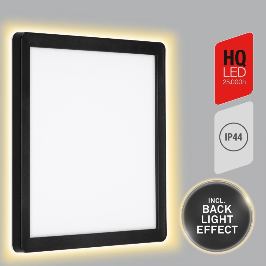 Briloner 313505TF - Aplique LED para exterior LED/15W/230V IP44 4000K negro