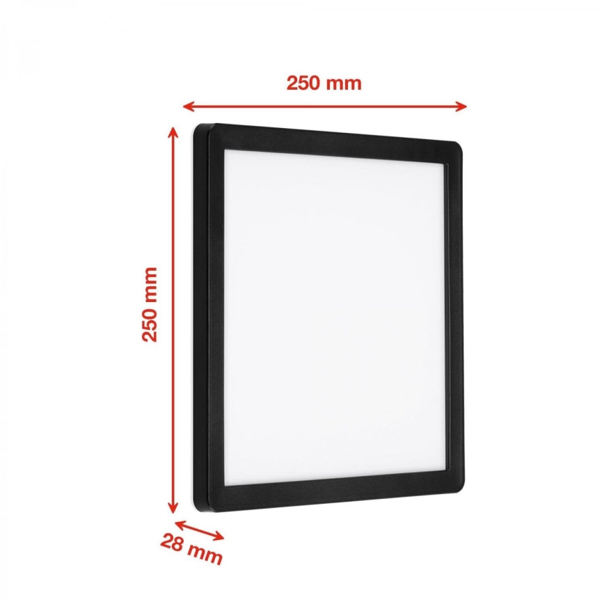 Briloner 313505TF - Aplique LED para exterior LED/15W/230V IP44 4000K negro