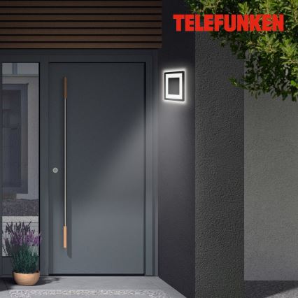 Briloner 315905TF - Aplique LED para exterior LED/15W/230V IP44 4000K negro
