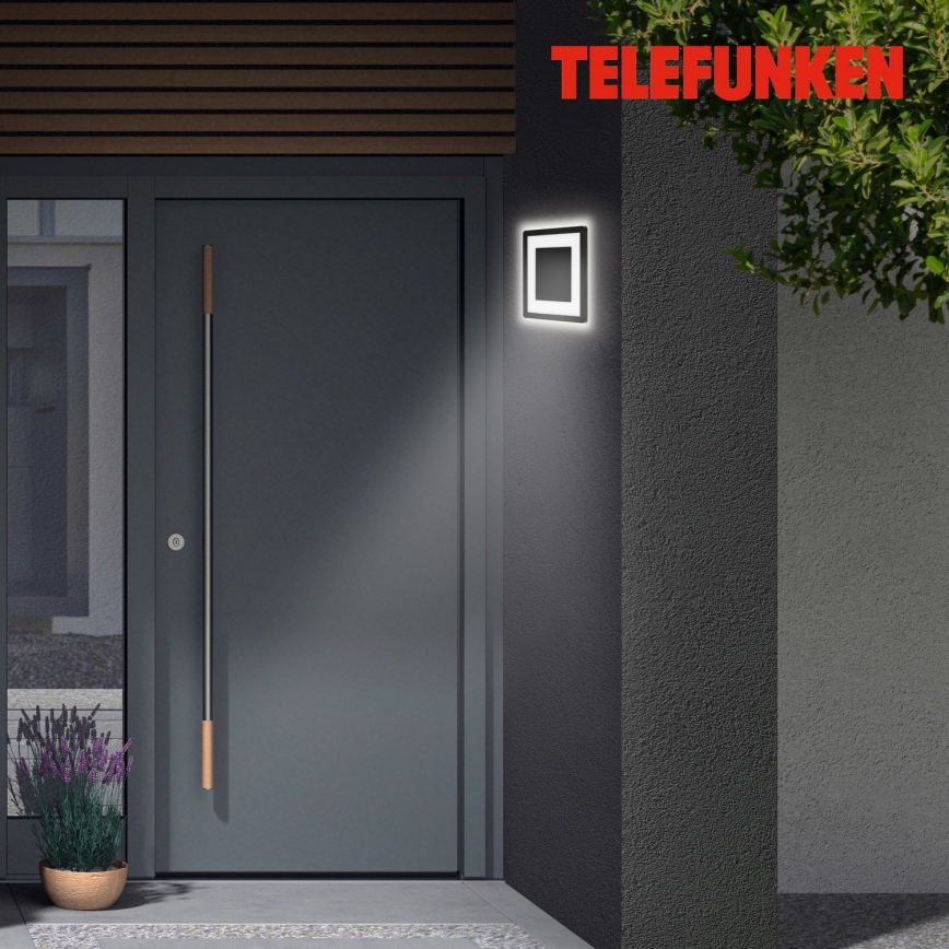 Briloner 315905TF - Aplique LED para exterior LED/15W/230V IP44 4000K negro
