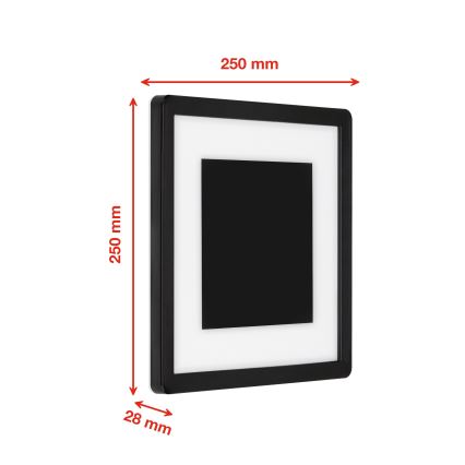 Briloner 315905TF - Aplique LED para exterior LED/15W/230V IP44 4000K negro