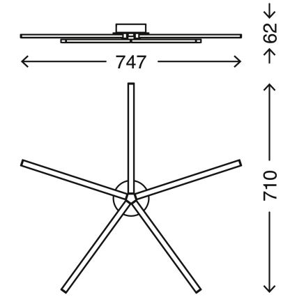 Briloner 3181-059 - Lámpara de araña LED GO 5xLED/4,8W/230V